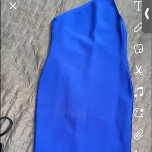 One shoulder bandage dress